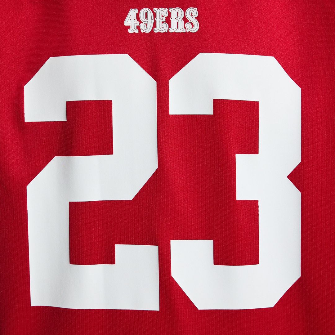 San Francisco 49ers Christian McCaffrey Nike White Game Jersey