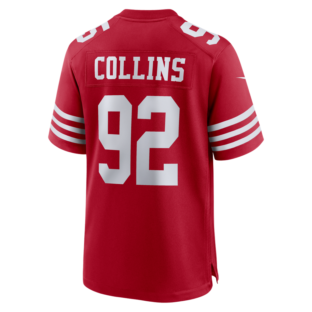 San Francisco 49ers Alfred Collins Nike Scarlet Game Jersey