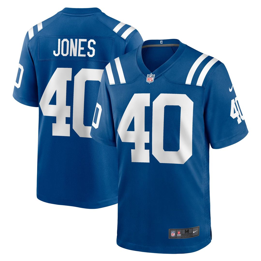 Indianapolis Colts Jaylon Jones Nike Royal Game Jersey