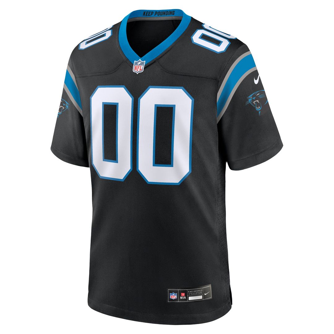Carolina Panthers Nike Black Custom Jersey