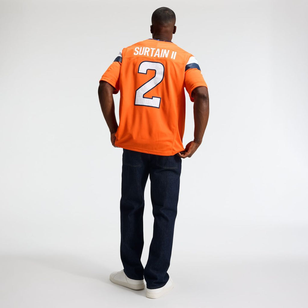 Denver Broncos Pat Surtain II Nike Navy Alternate Vapor FUSE Stitched Limited Jersey