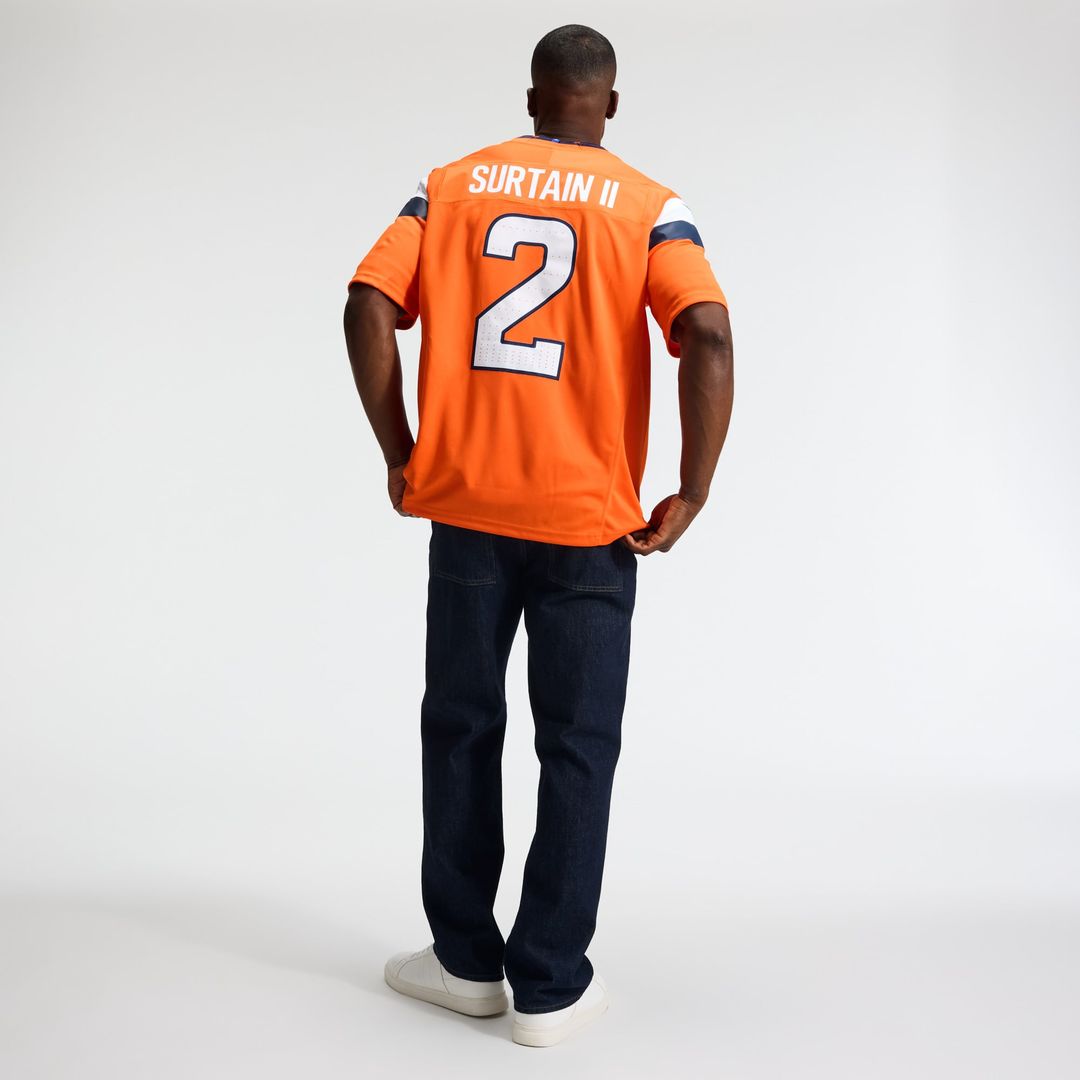 Denver Broncos Pat Surtain II Nike Navy Alternate Vapor FUSE Stitched Limited Jersey