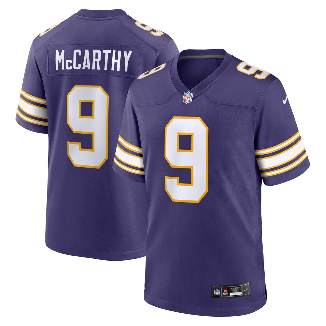 Minnesota Vikings J.J. McCarthy Nike Purple 2nd Alternate Game Jersey