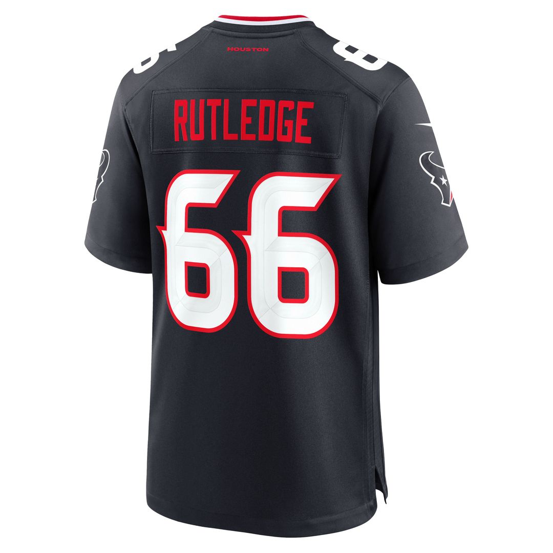 Houston Texans Keylan Rutledge Nike Navy Game Jersey