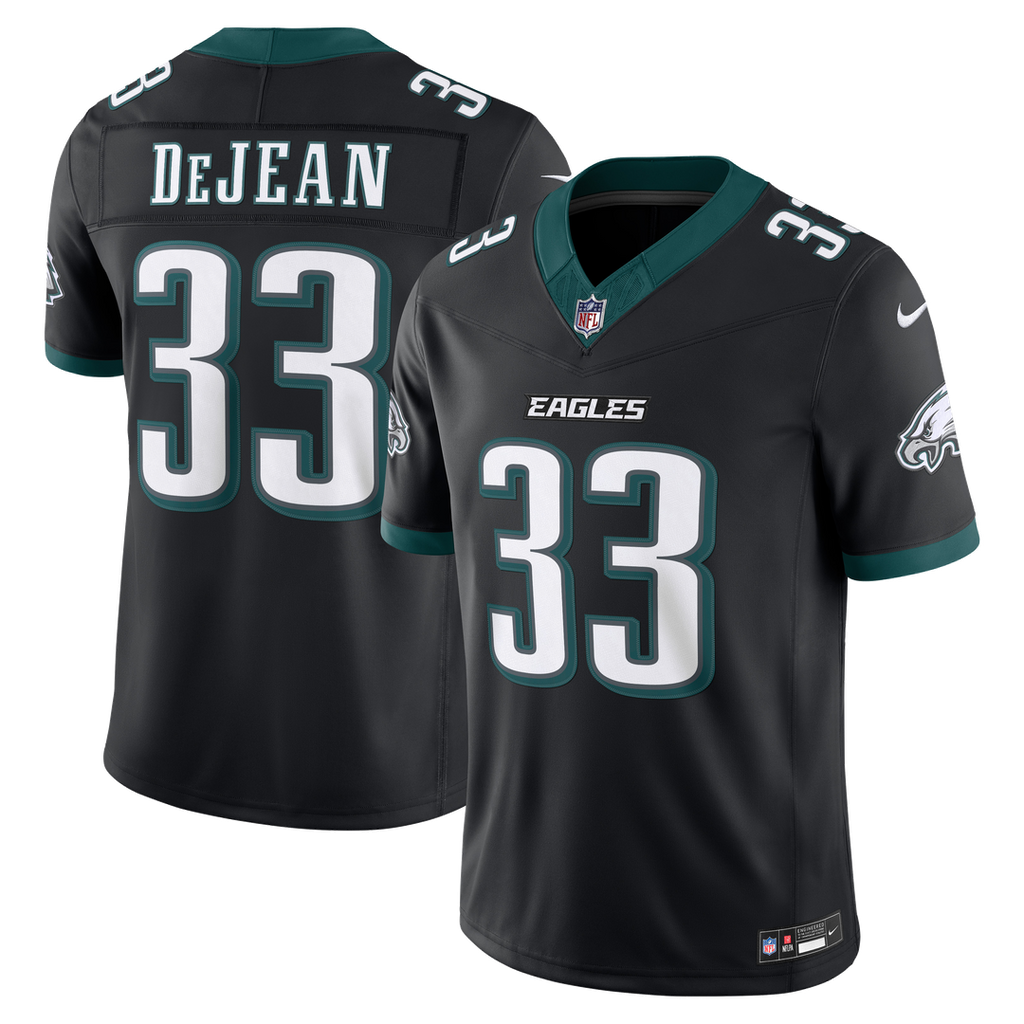 Philadelphia Eagles Cooper DeJean Nike Black Alternate Vapor FUSE Stitched Limited Jersey