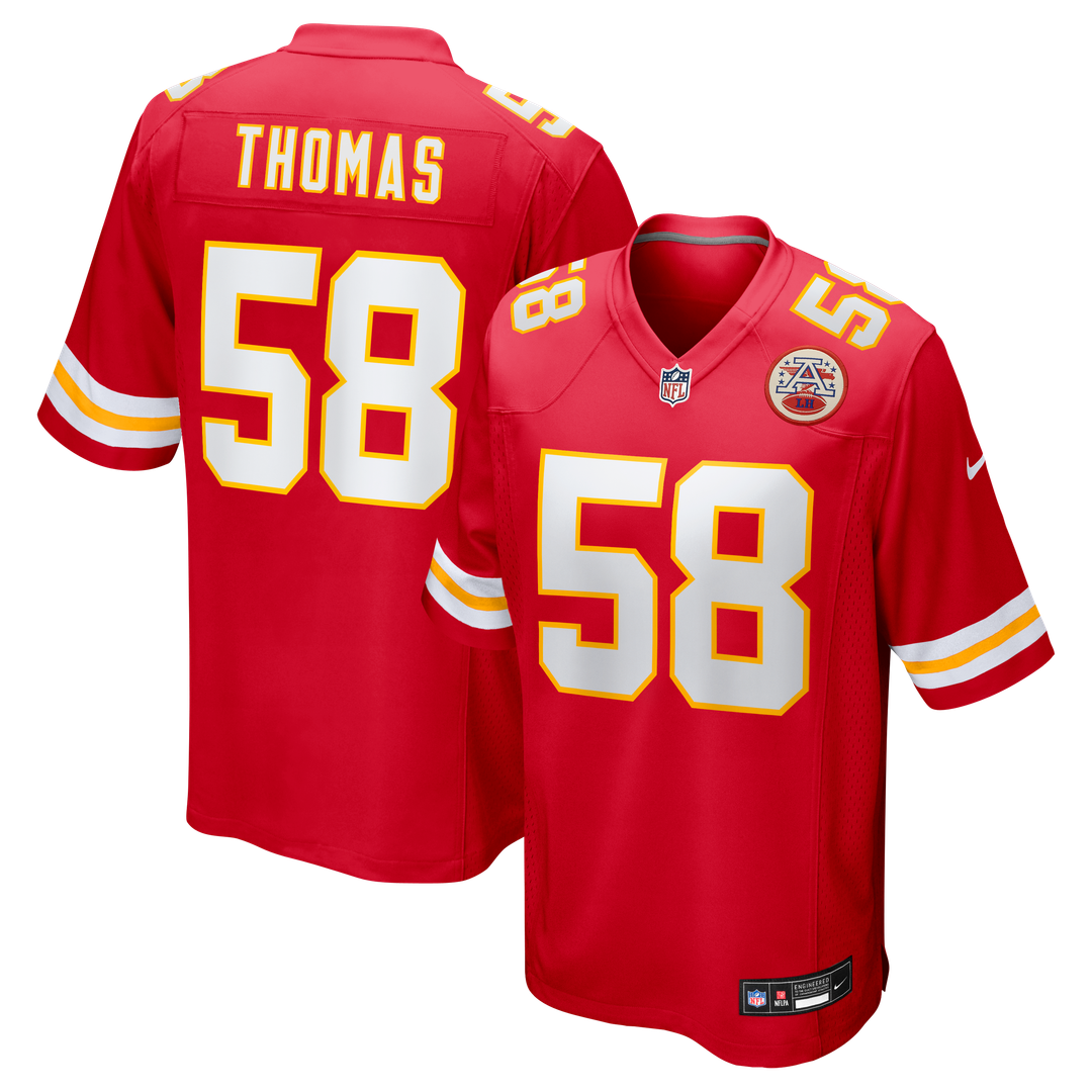 Kansas City Chiefs Derrick Thomas Nike Red Retired Player Game Jersey