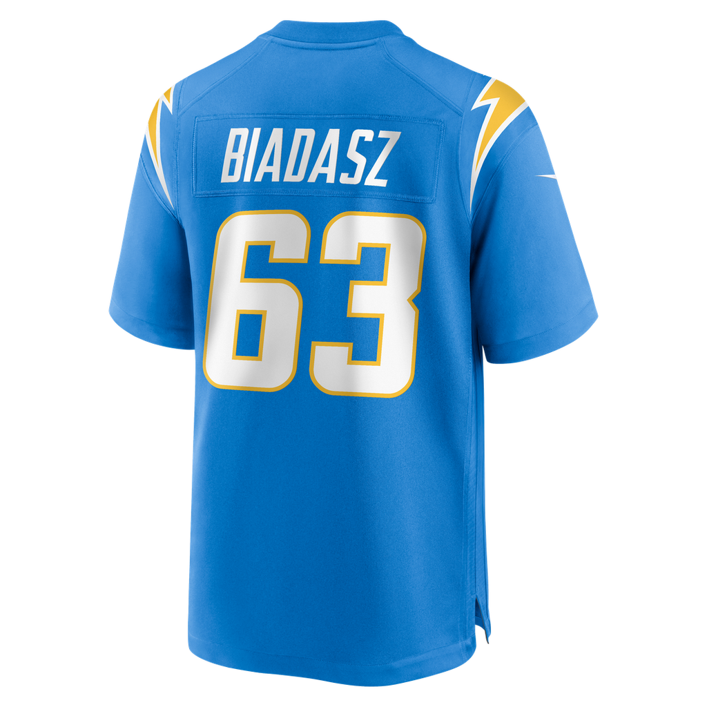 Los Angeles Chargers Tyler Biadasz Nike Powder Blue Game Jersey