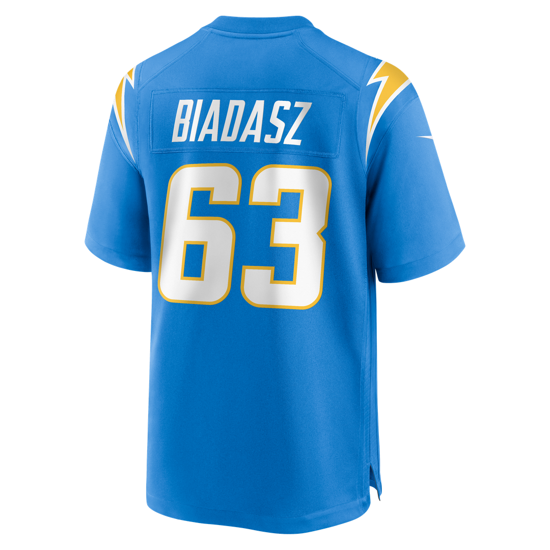 Los Angeles Chargers Tyler Biadasz Nike Powder Blue Game Jersey
