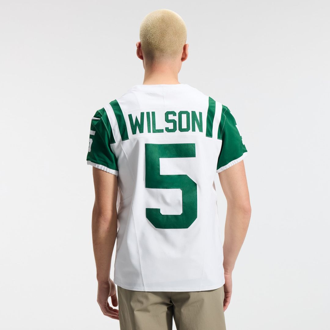 New York Jets Garrett Wilson Nike White Classic Alternate Vapor FUSE Elite Jersey