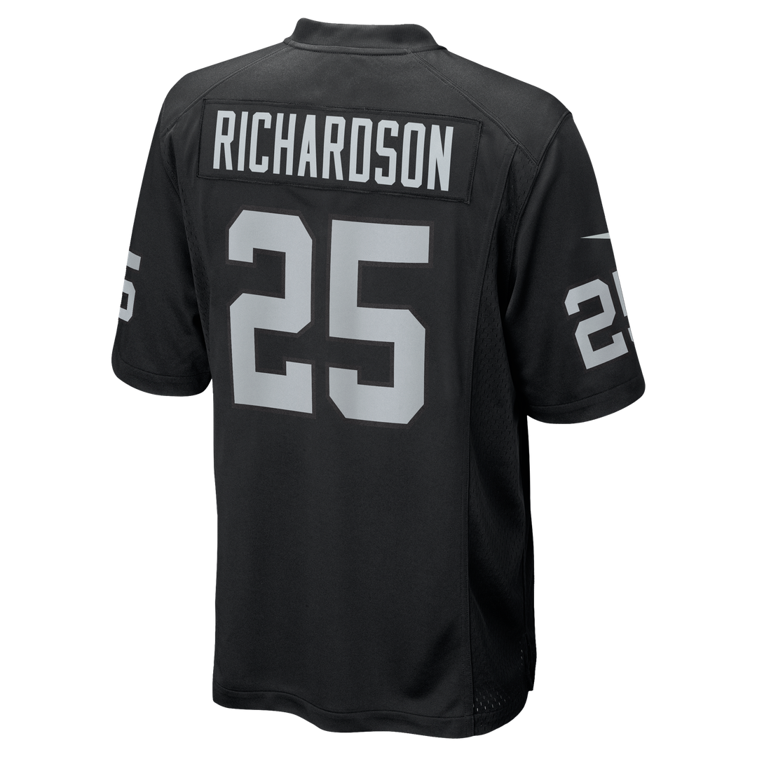 Las Vegas Raiders Decamerion Richardson Nike Black Game Jersey