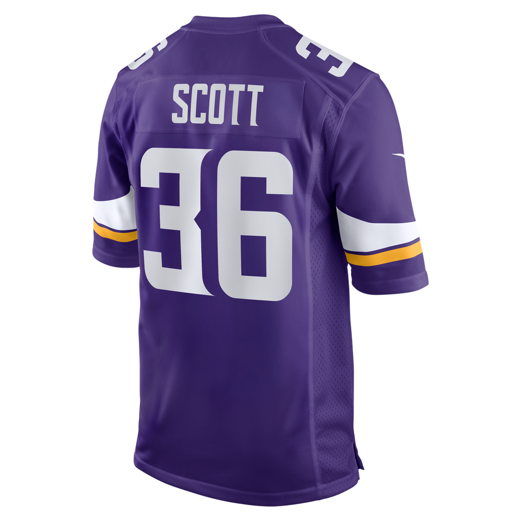 Minnesota Vikings Zavier Scott Nike Purple Game Jersey