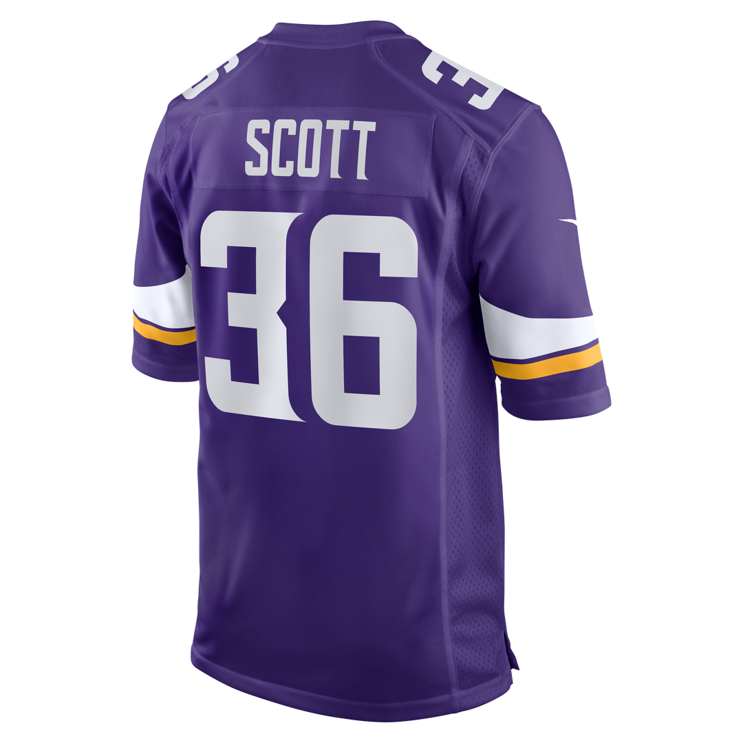 Minnesota Vikings Zavier Scott Nike Purple Game Jersey