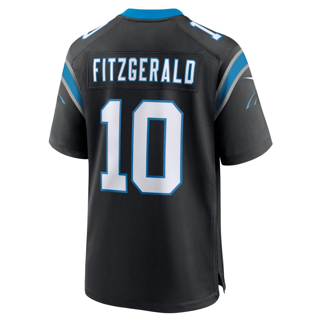 Carolina Panthers Ryan Fitzgerald Nike Black Game Jersey