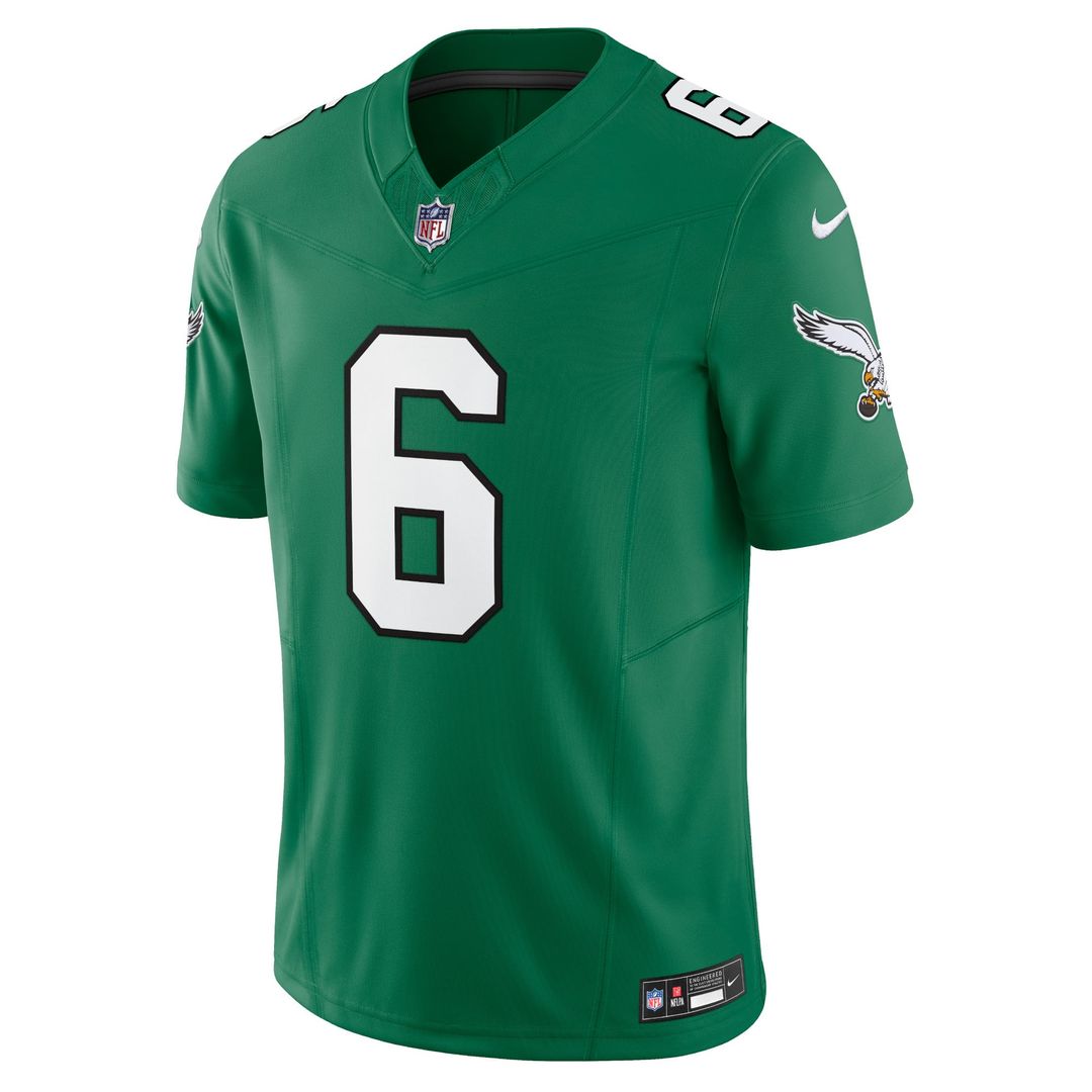 Philadelphia Eagles DeVonta Smith Nike Kelly Green Vapor FUSE Limited Jersey