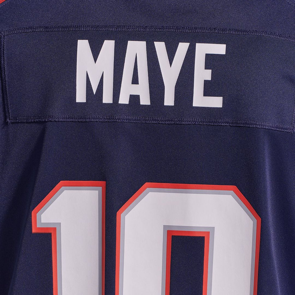 New England Patriots Drake Maye Nike Navy Game Jersey
