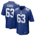 New York Giants Jake Kubas Nike Royal Game Jersey