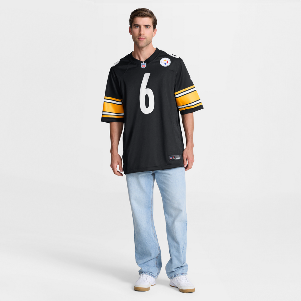 Pittsburgh Steelers Patrick Queen Nike Black Game Jersey