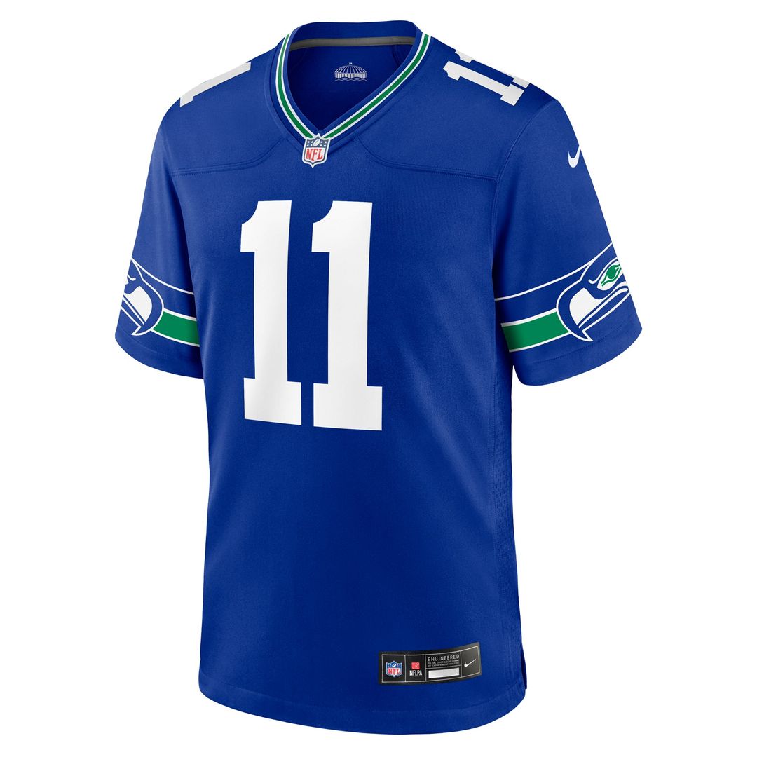 Seattle Seahawks Jaxon Smith - Njigba Nike Royal Throwback Game Jersey