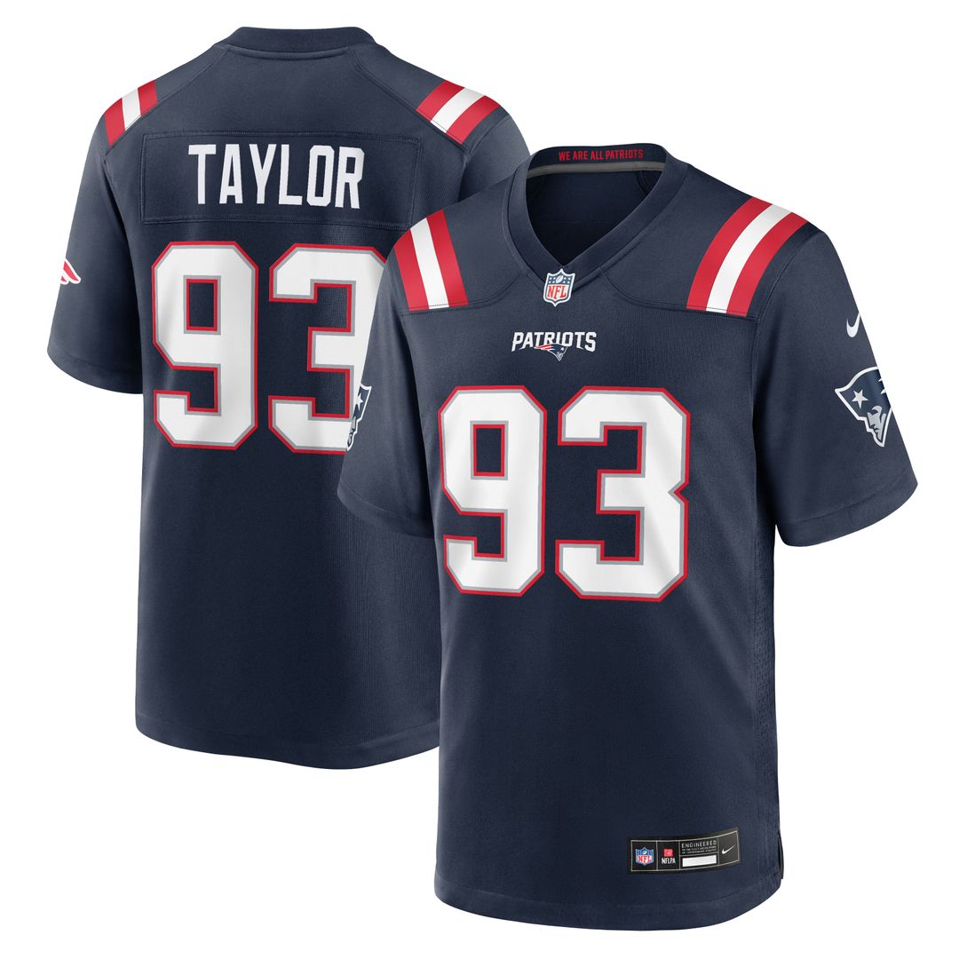 New England Patriots Leonard Taylor Nike Navy Game Jersey