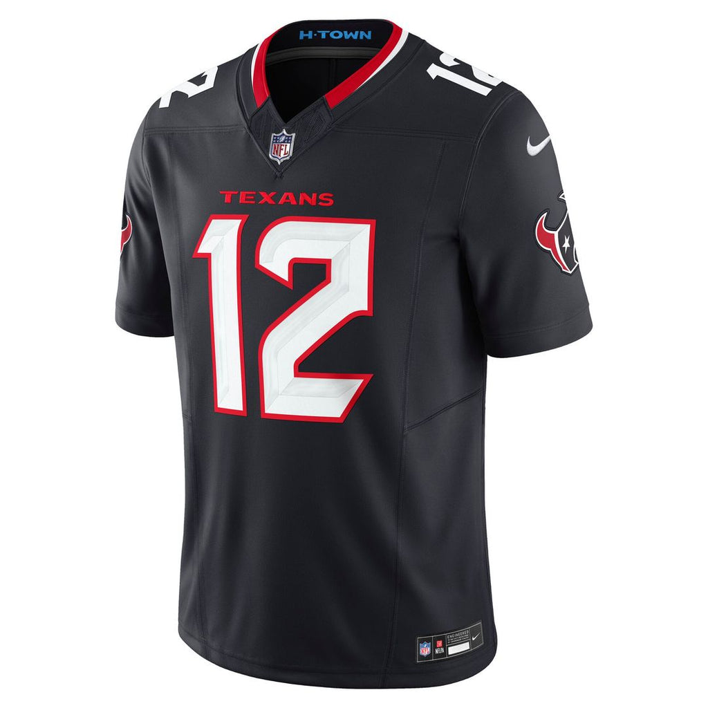 Houston Texans Nico Collins Nike Navy Team Vapor FUSE Limited Jersey