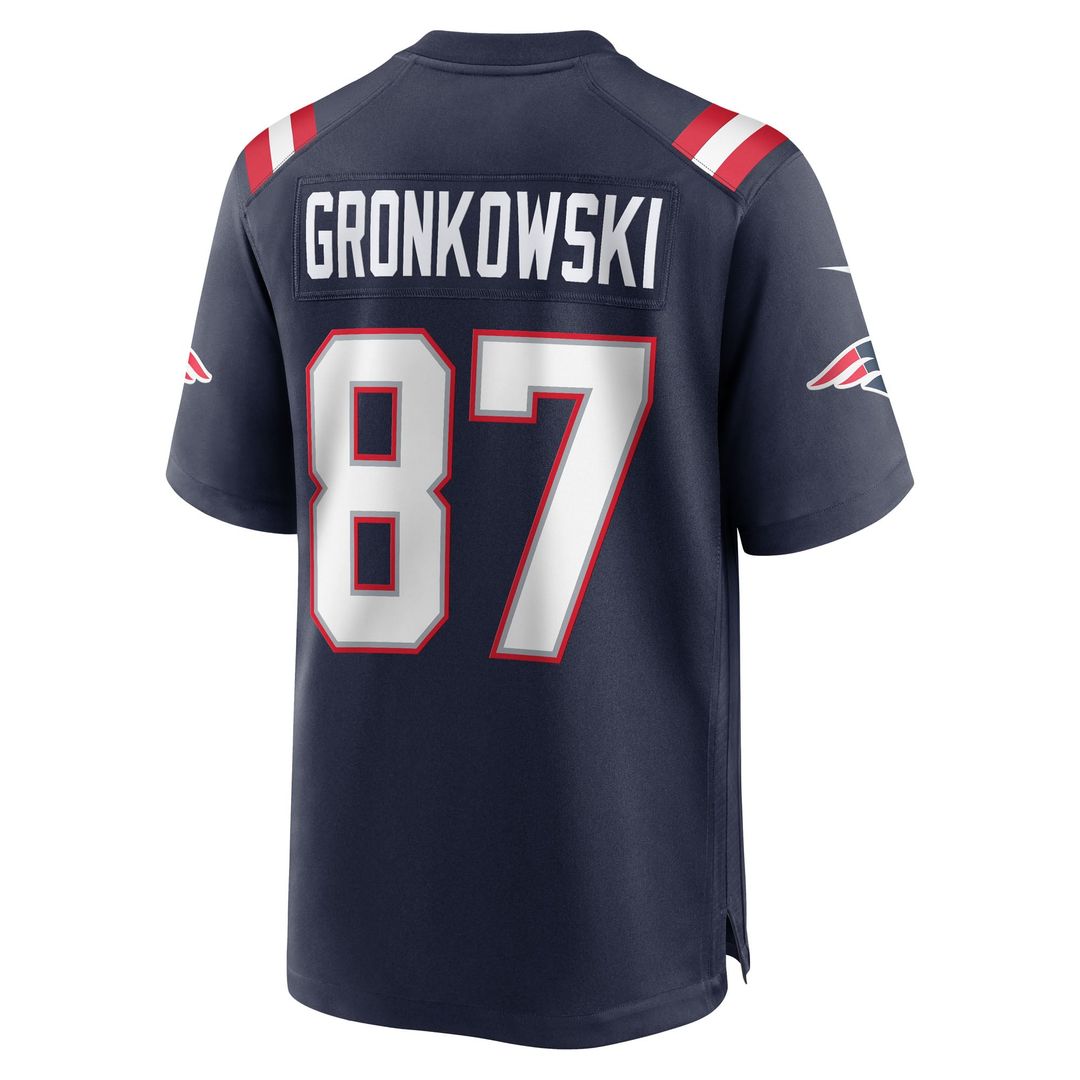 New England Patriots Rob Gronkowski Nike Red Alternate Retired Game Jersey