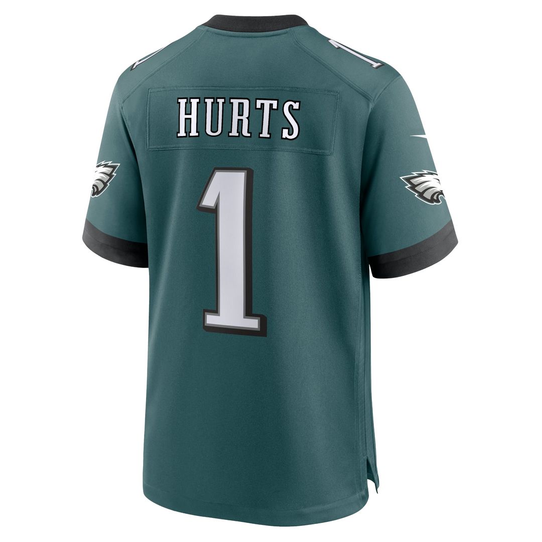 Philadelphia Eagles Jalen Hurts Nike Midnight Green Game Jersey