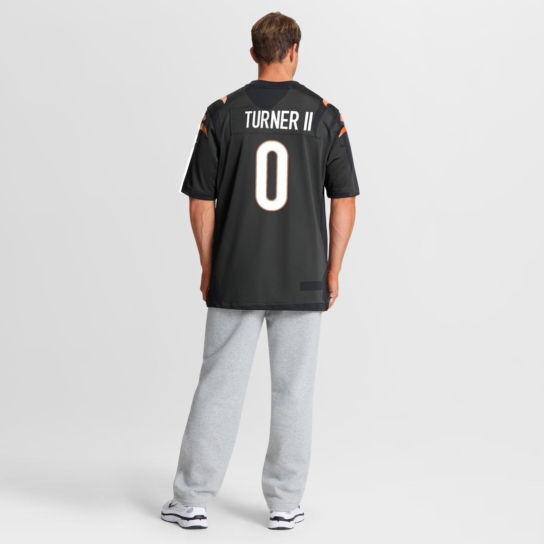 Cincinnati Bengals DJ Turner II Nike Black Game Jersey