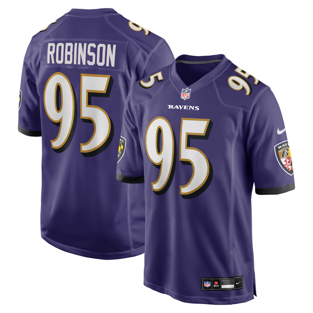 Baltimore Ravens Tavius Robinson Nike Purple Game Jersey
