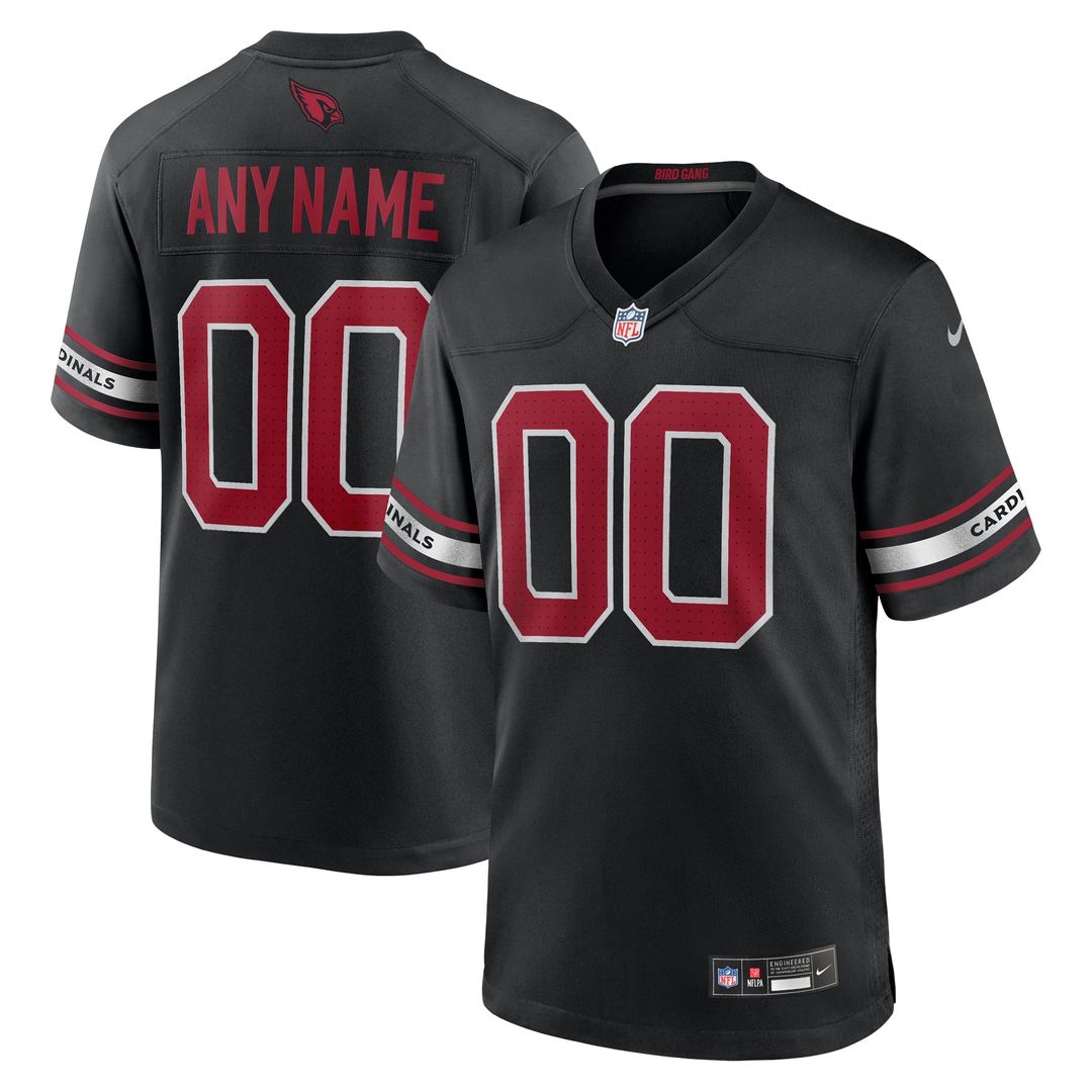 Arizona Cardinals Nike Black Alternate Custom Jersey