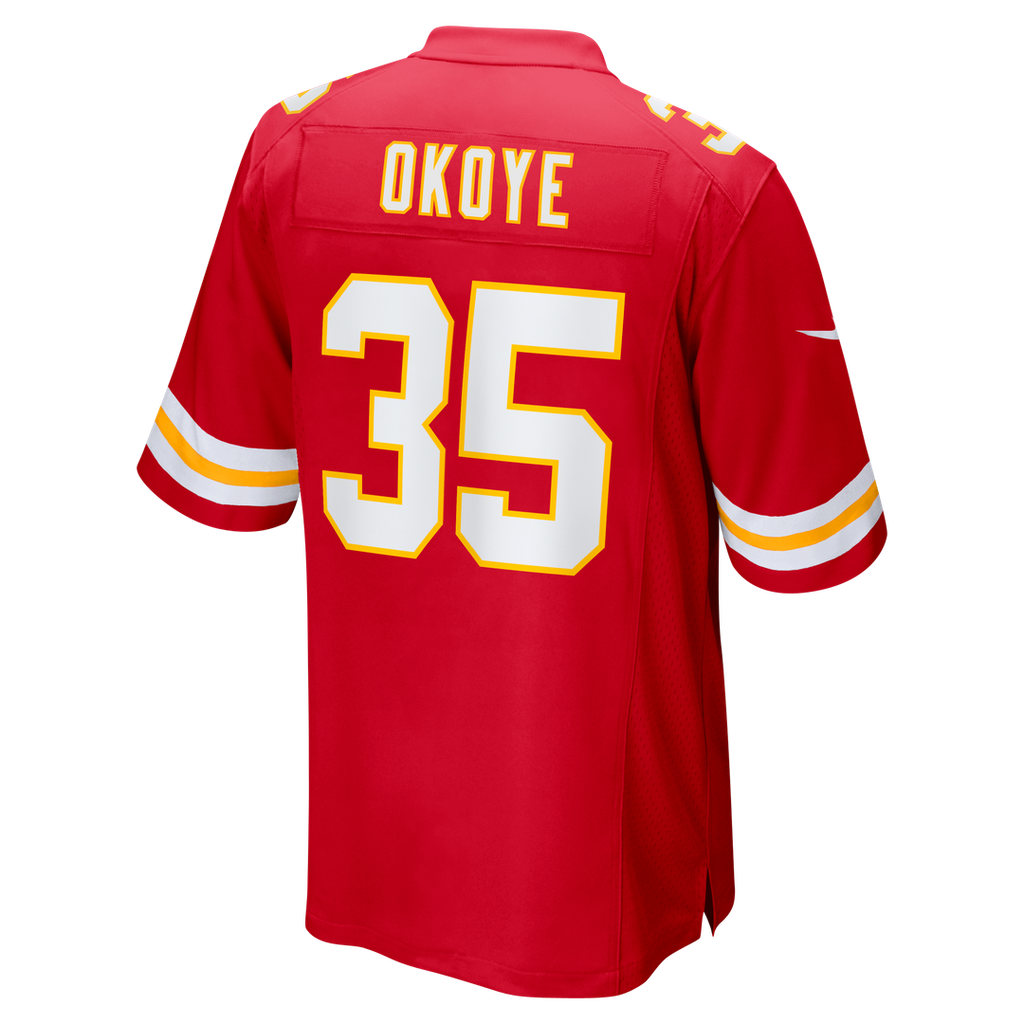 Kansas City Chiefs Christian Okoye Nike Red Retired Player Game Jersey