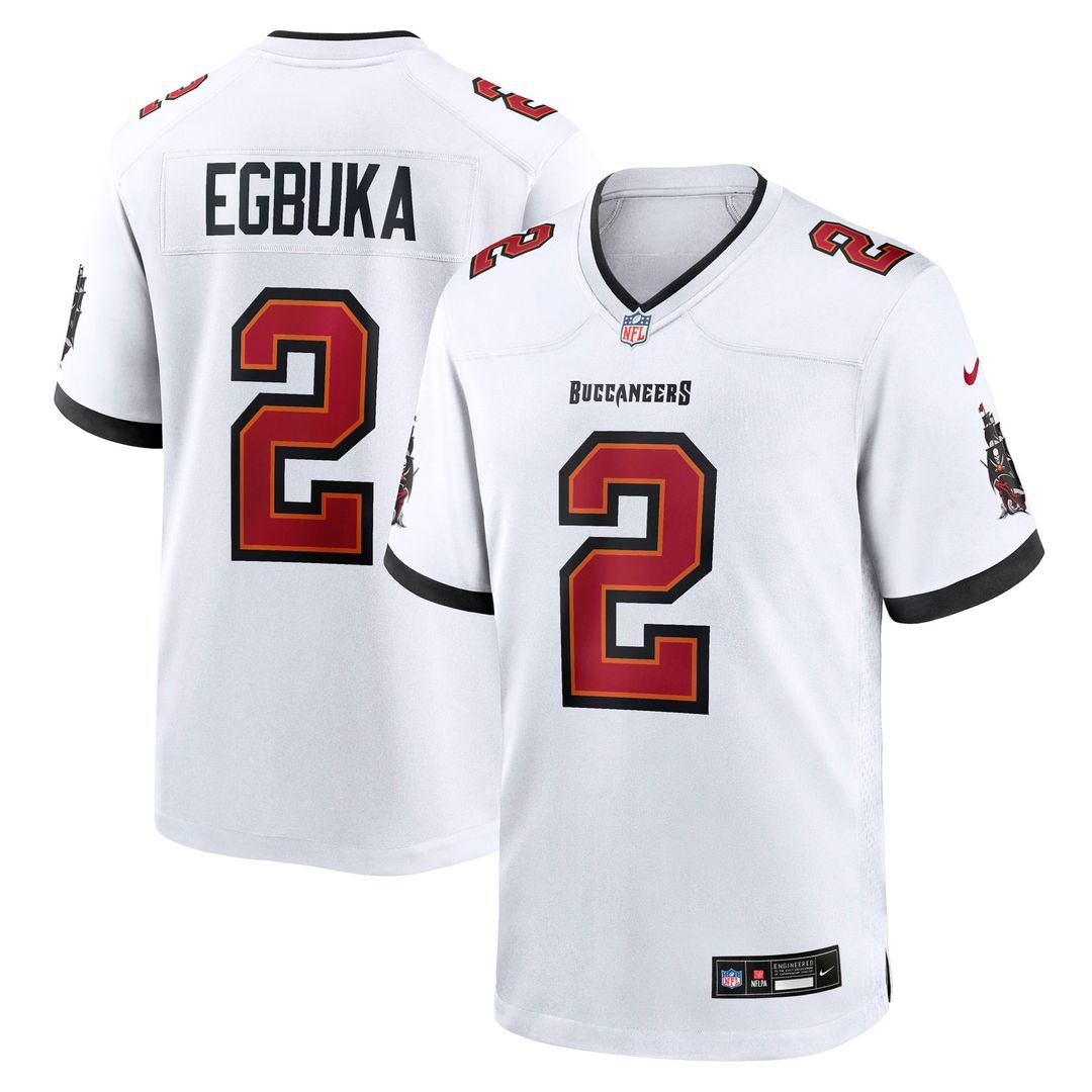 Tampa Bay Buccaneers Emeka Egbuka Nike Pewter Alternate Game Jersey