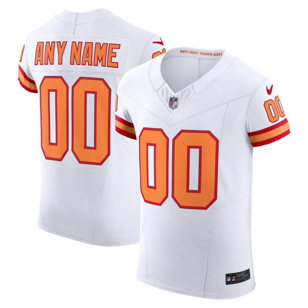 Tampa Bay Buccaneers Nike White Vapor FUSE Custom Elite Jersey
