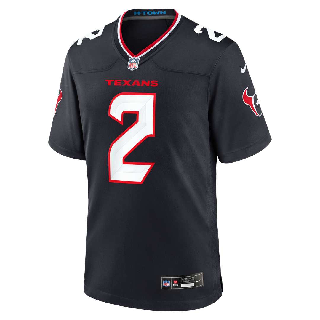 Houston Texans Calen Bullock Nike Navy Game Jersey