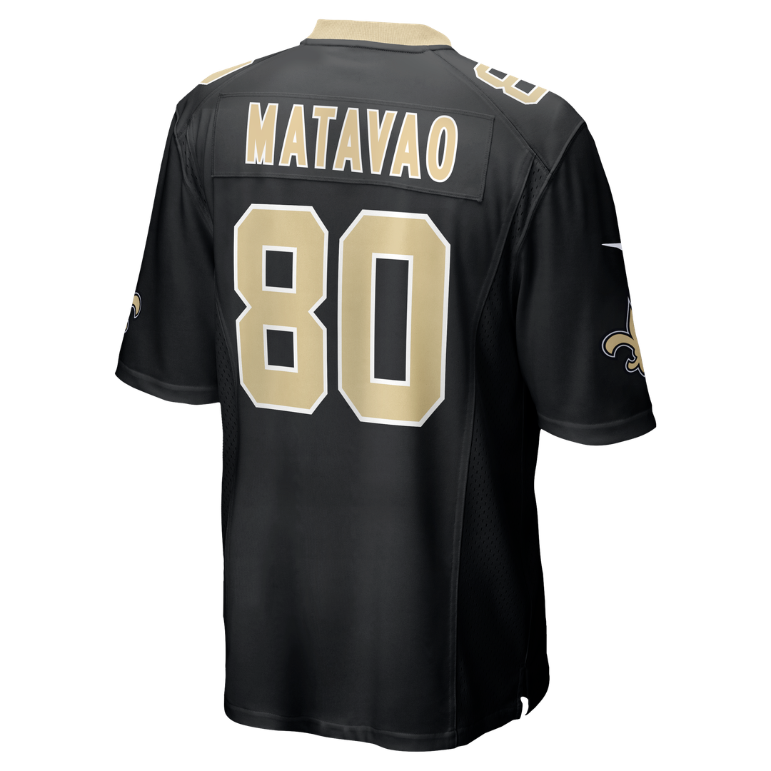 New Orleans Saints Moliki Matavao Nike Black Game Jersey