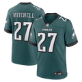 Philadelphia Eagles Quinyon Mitchell Nike Midnight Green Game Jersey