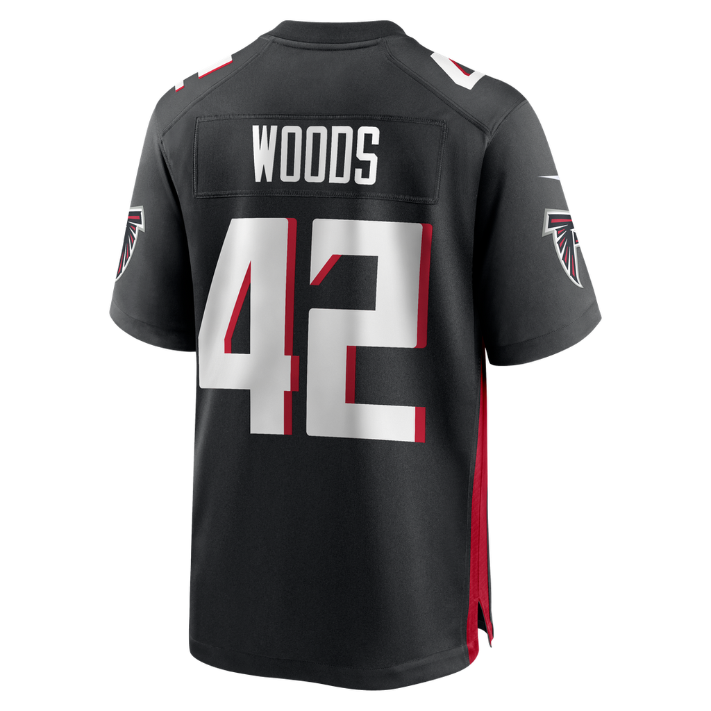 Atlanta Falcons Josh Woods Nike Black Game Jersey