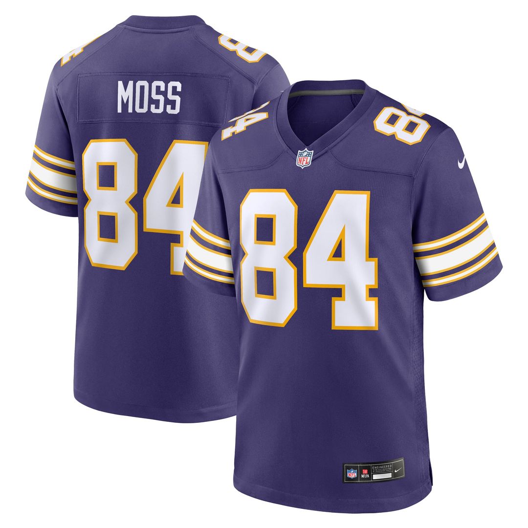 Minnesota Vikings Randy Moss Nike Purple Classic Retired Game Jersey