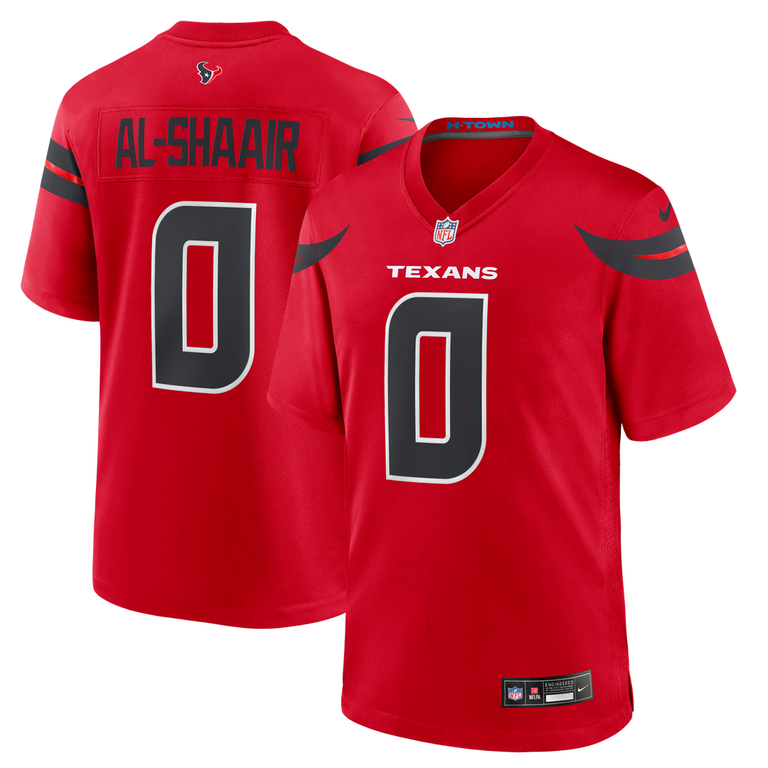 Houston Texans Azeez Al - Shaair Nike Red Alternate Game Jersey