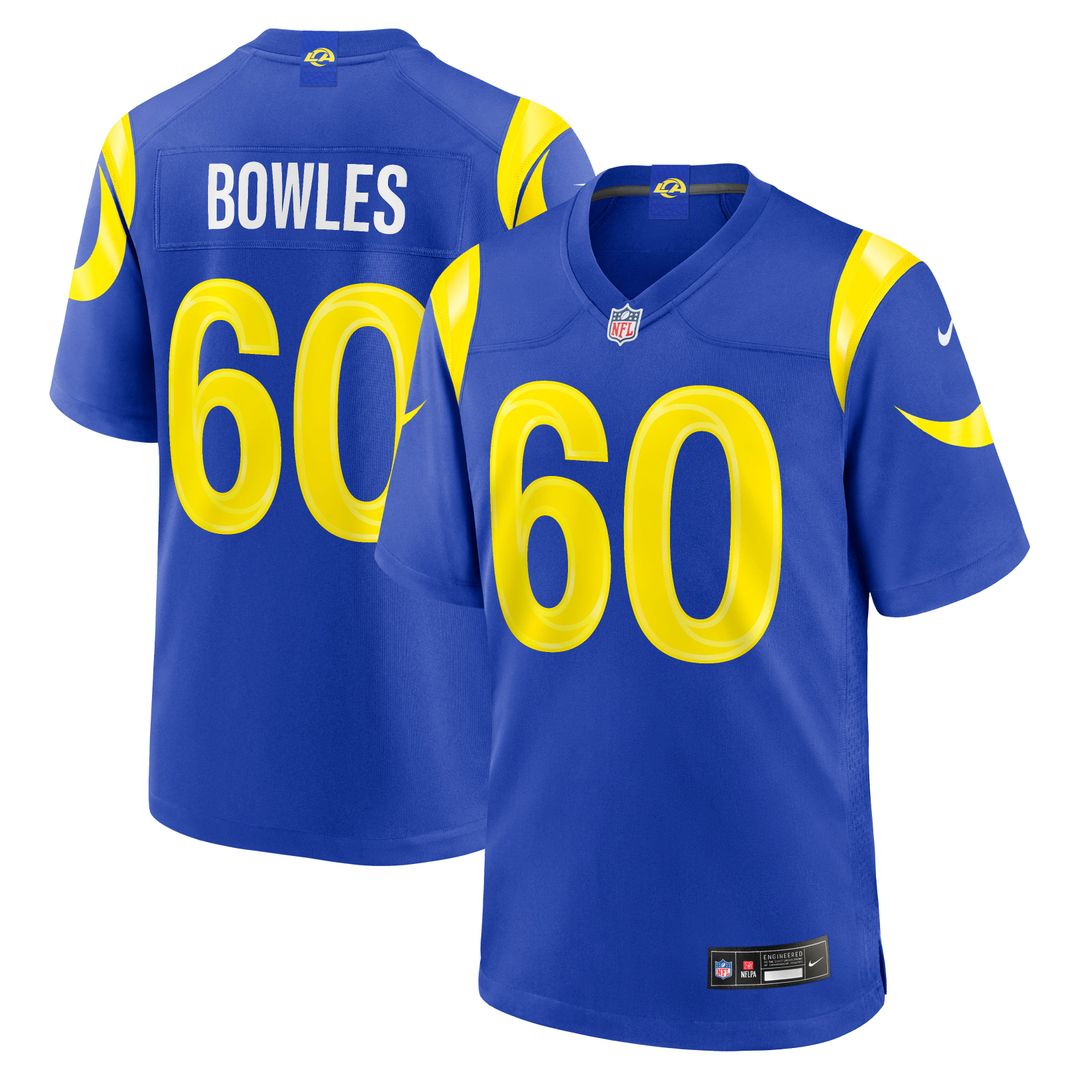 Los Angeles Rams Wyatt Bowles Nike Royal Game Jersey