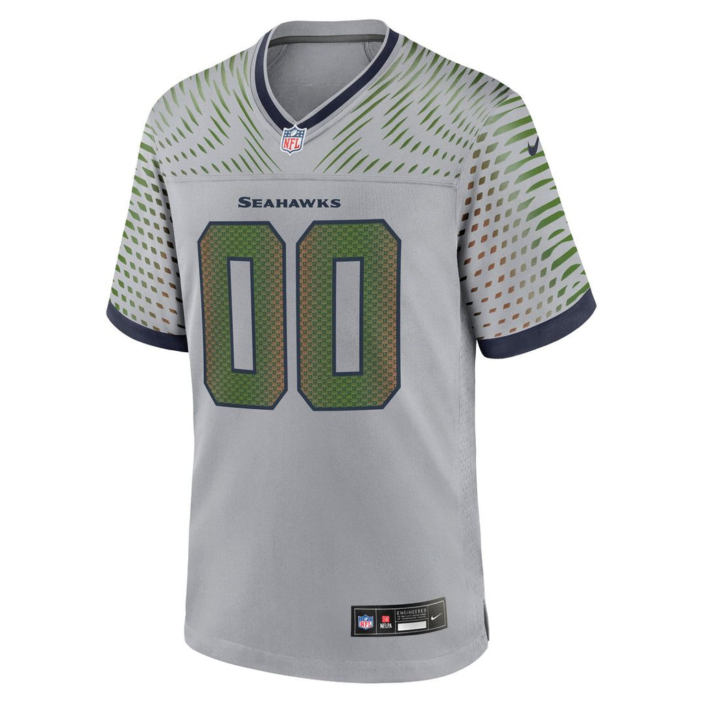 Seattle Seahawks Nike Gray Rivalries Collection Custom Jersey