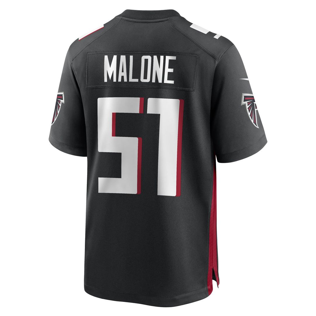 DeAngelo Malone Atlanta Falcons Nike Black Game Jersey