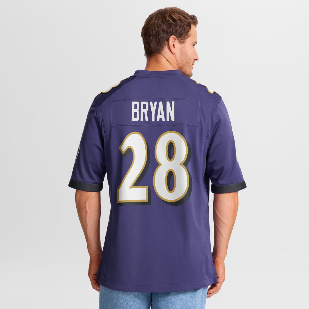 Baltimore Ravens Taven Bryan Nike Purple Game Jersey