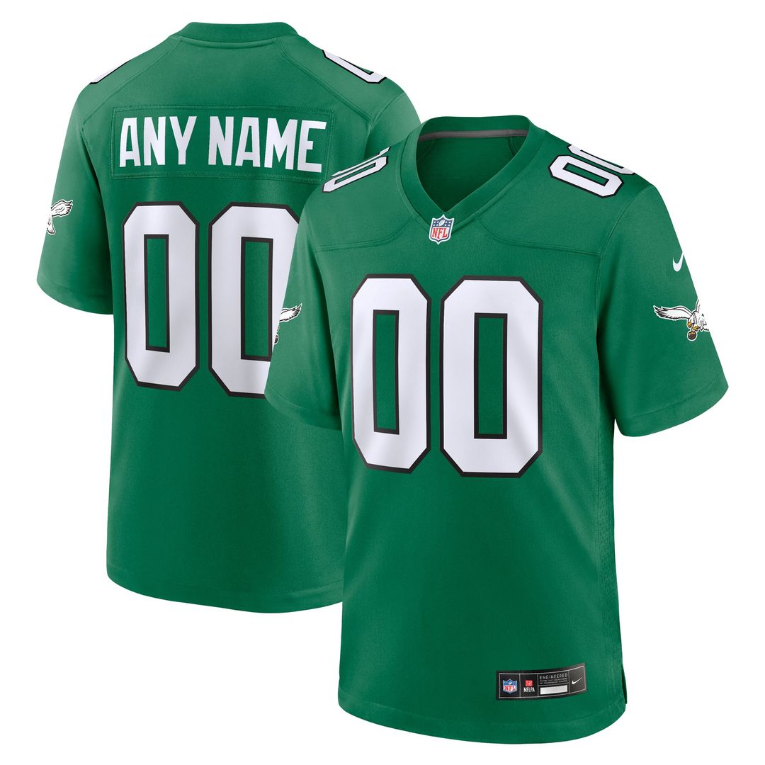 Philadelphia Eagles Nike Midnight Green Team Custom Jersey