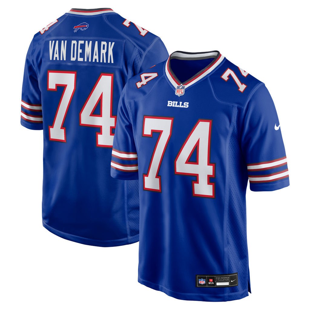 Buffalo Bills Ryan Van Demark Nike Royal Game Jersey