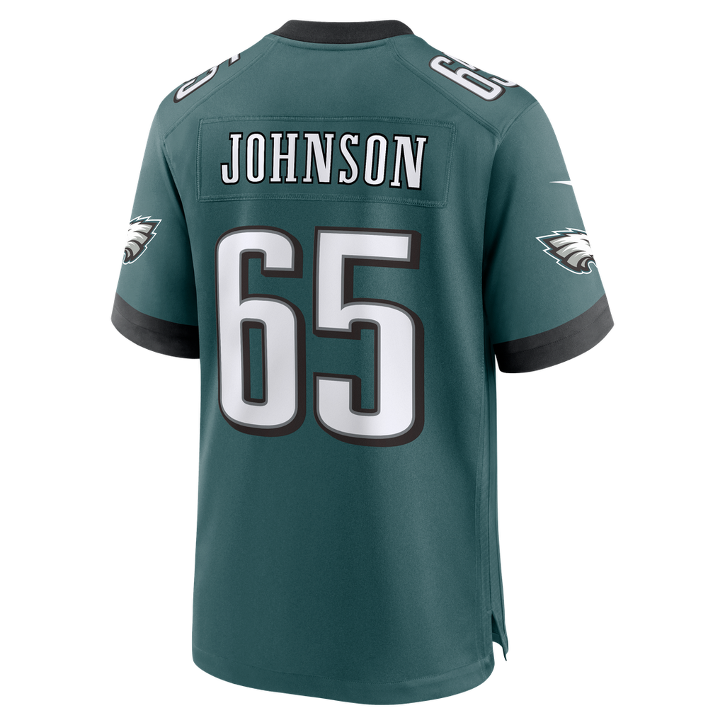 Philadelphia Eagles Lane Johnson Nike Midnight Green Game Jersey