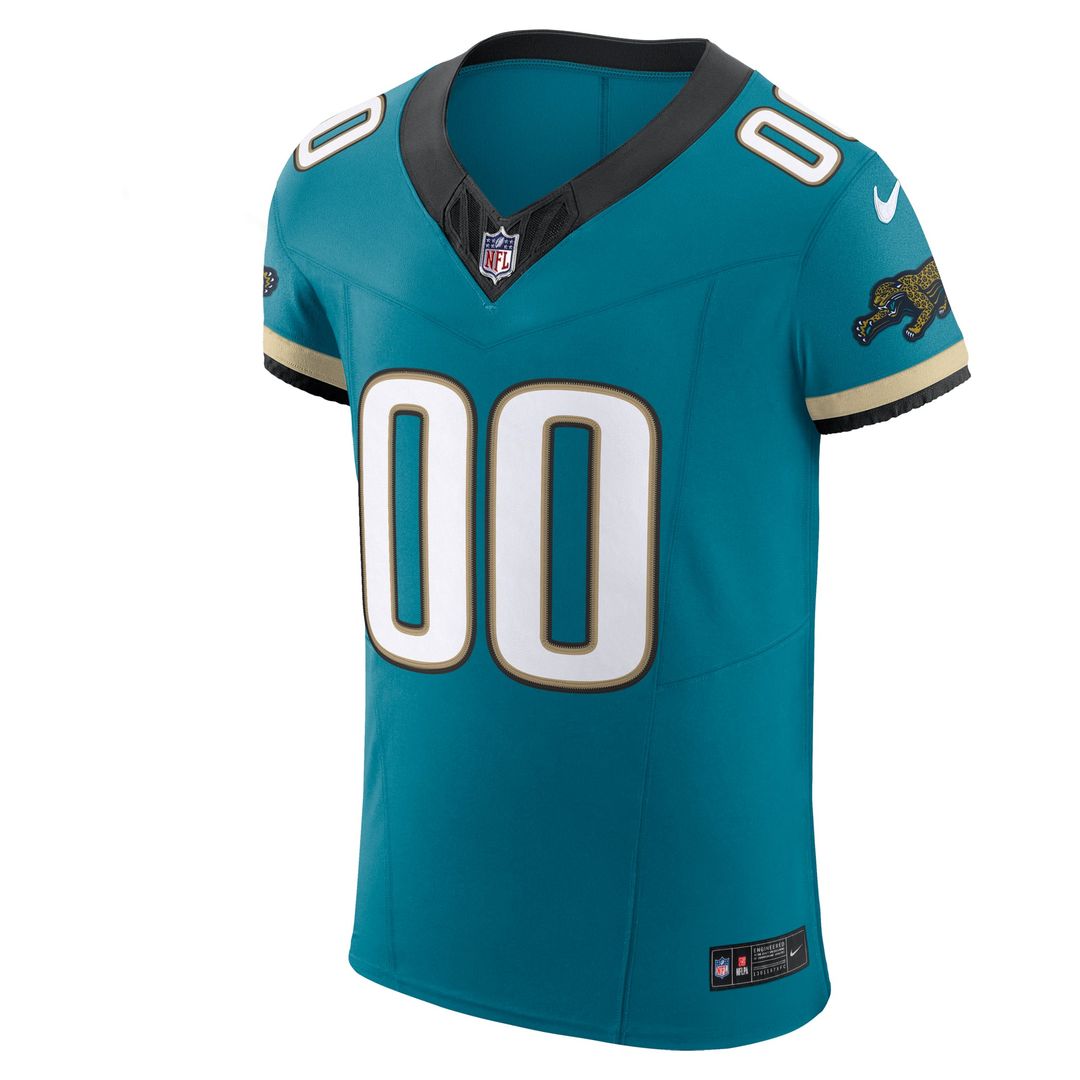 Jacksonville Jaguars Nike Teal Alternate Vapor FUSE Elite Custom Jersey
