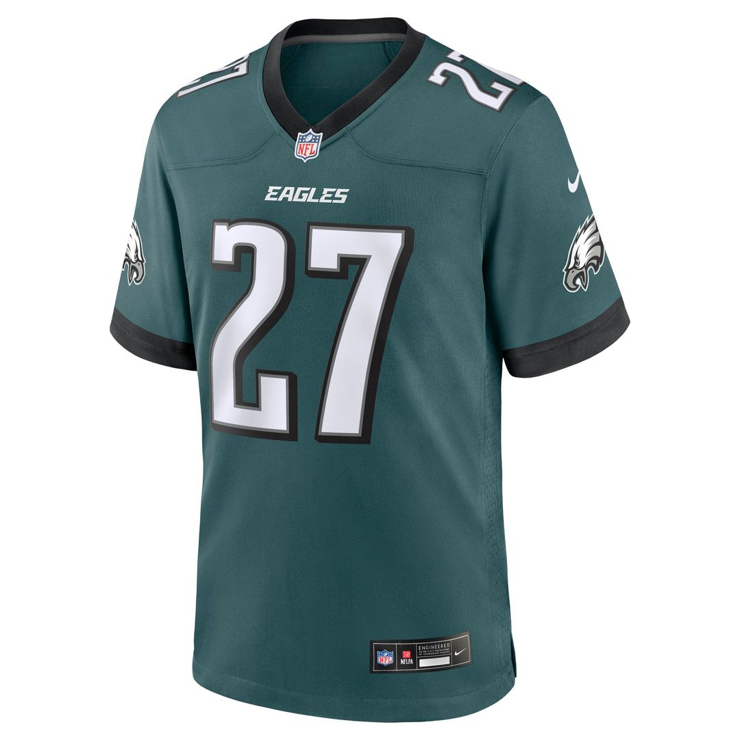 Philadelphia Eagles Quinyon Mitchell Nike Midnight Green Game Jersey