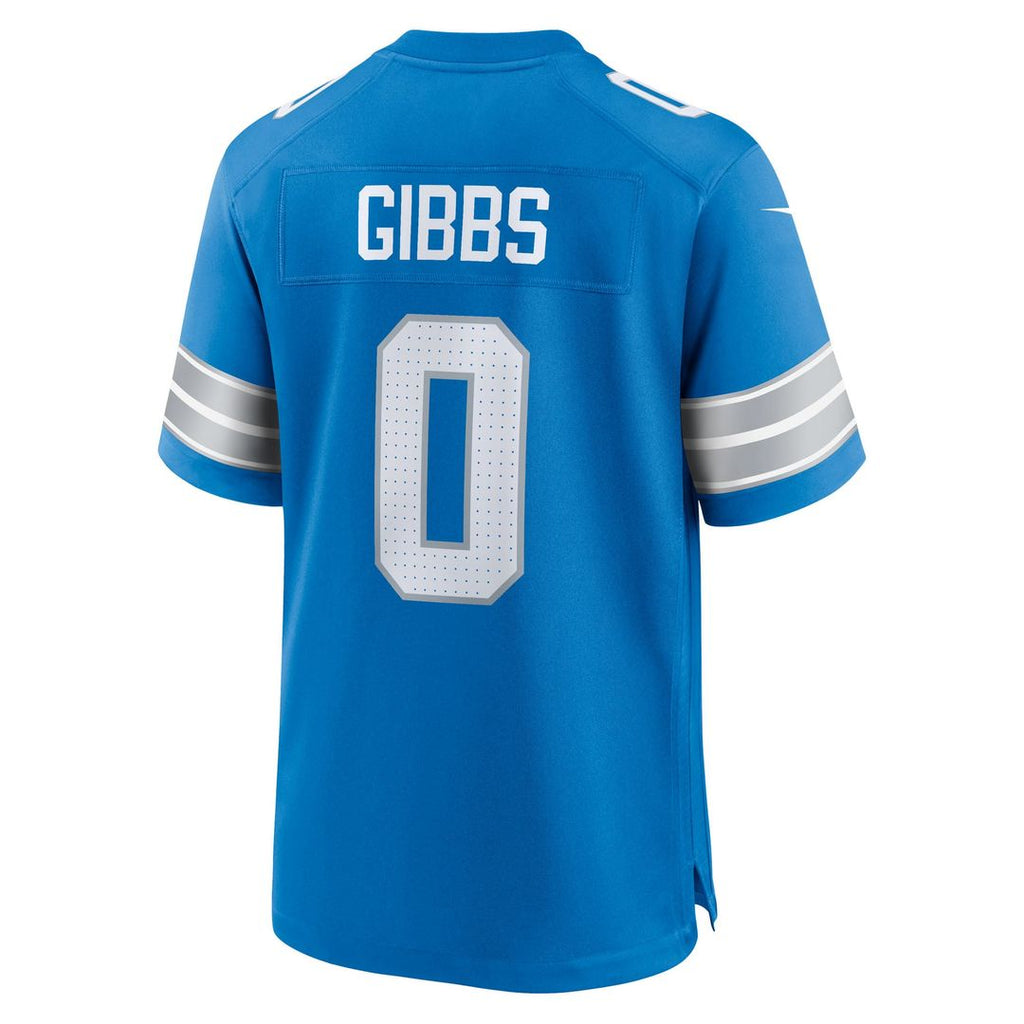 Detroit Lions Jahmyr Gibbs Nike Blue Game Jersey