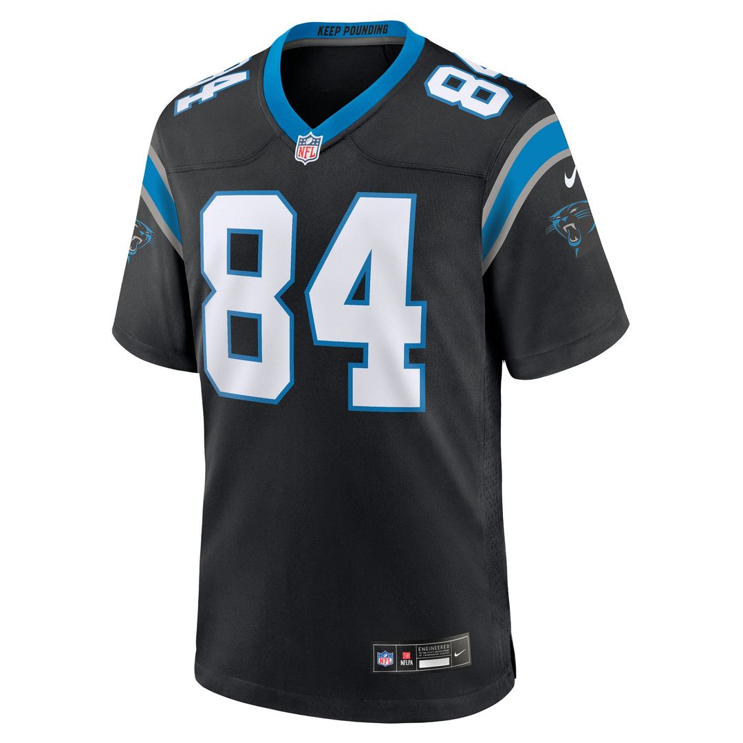 Carolina Panthers Mitchell Evans Nike Black Game Jersey