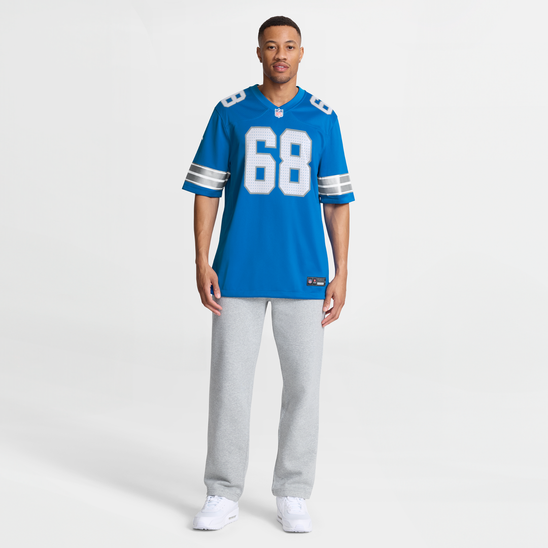 Detroit Lions Taylor Decker Nike Blue Game Jersey